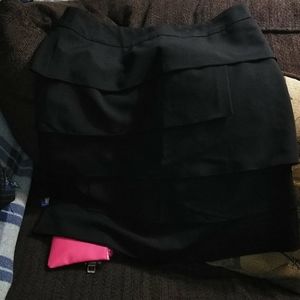 A skirt with ruffles for the office.